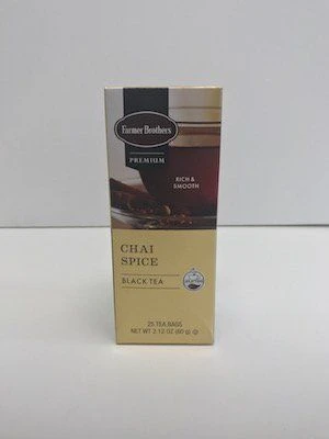 Farmer Brothers Premium: Chai Spice Hot Tea, 6/25 Ct Tea Boxes 2 Farmer Brothers Premium: Chai Spice Hot Tea, 6/25 Ct Tea Boxes - Image 2