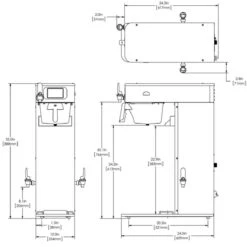 BUNN® Bunn 54000.0100 ITCB DV HV Infusion Series Tea & Coffee Brewer Dual-Volt High Volume, Platinum Edition -Bunn Outlet Store 54000.0100 itcb dv hv pe 31