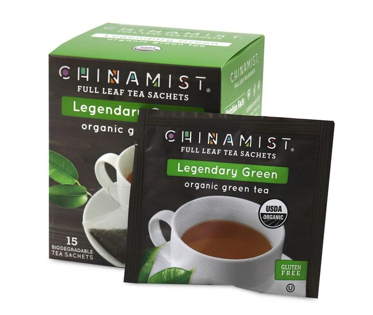 China Mist - Legendary Green Organic Black Full Leaf Tea Sachet, 2 Boxes 15 Count - Biodegradable And Individually Wrapped 4 China Mist - Legendary Green Organic Black Full Leaf Tea Sachet, 2 Boxes 15 Count - Biodegradable And Individually Wrapped - Image 4