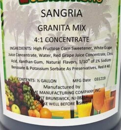 Tropical Sensations - Red Sangria Frozen Granita Mix, 1 Bottle 64 Oz -Bunn Outlet Store 71fcupgm9dl. sx679 1