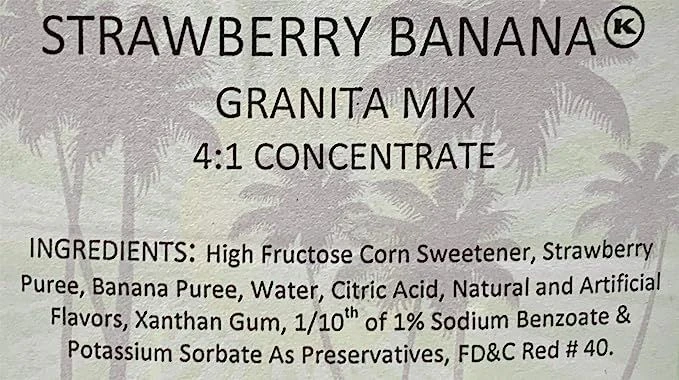 Tropical Sensations - Strawberry Banana Granita Mix, One Bottle 64 Oz 3 Tropical Sensations - Strawberry Banana Granita Mix, One Bottle 64 Oz - Image 3