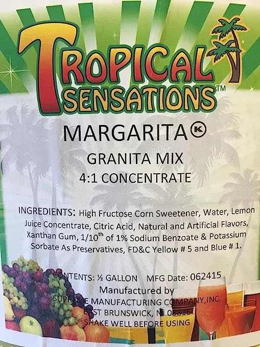 Tropical Sensations - Margarita Granita Mix, 1 Bottle 64 Oz 3 Tropical Sensations - Margarita Granita Mix, 1 Bottle 64 Oz - Image 3