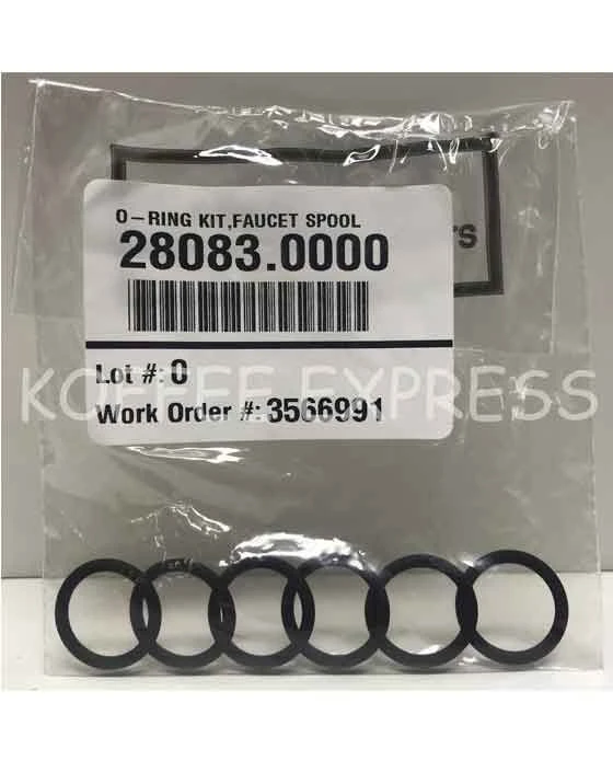 BUNN® Bunn O-Ring Kit, Faucet Spool - #28083.0000 - 055 1 BUNN® Bunn O-Ring Kit, Faucet Spool - #28083.0000 - 055