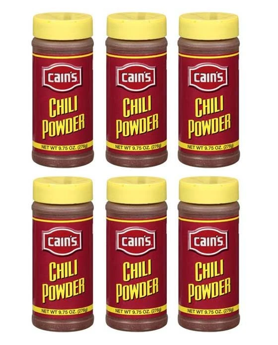 Cain's Chili Powder, 6 Bottle (9.75 Oz Each) 1 Cain's Chili Powder, 6 Bottle (9.75 Oz Each)