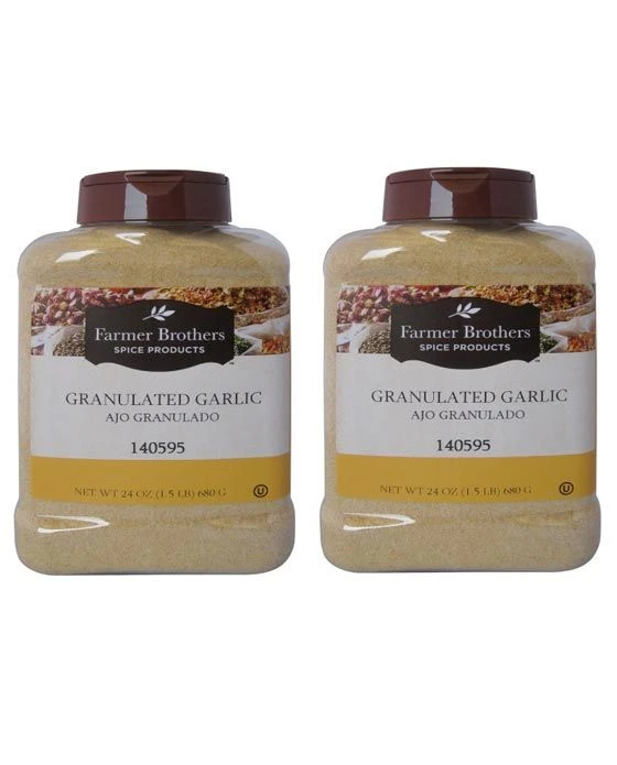 Farmer Brothers Granulated Garlic (2 Bottles/1.5 Lb Ea.) 1 Farmer Brothers Granulated Garlic (2 Bottles/1.5 Lb Ea.)