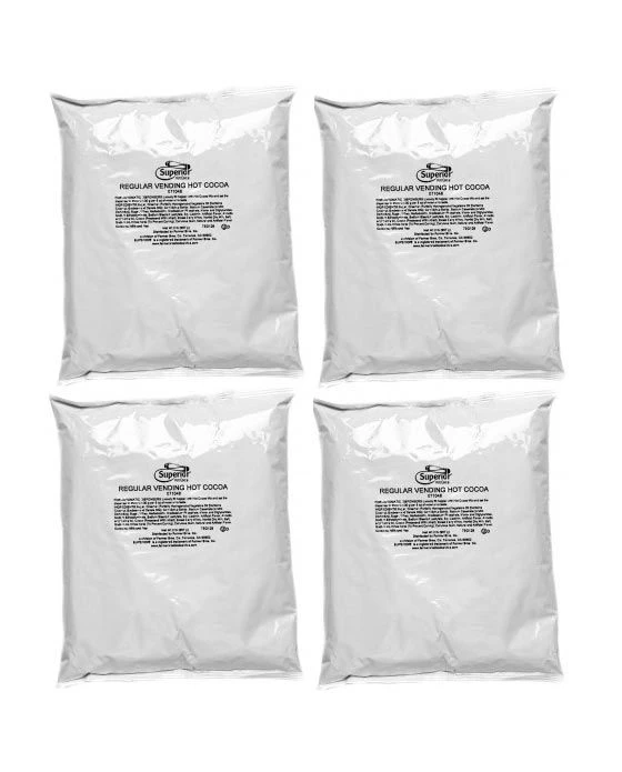 Superior Regular Vending Hot Cocoa, 4 Bags (2 Lbs Ea.) 1 Superior Regular Vending Hot Cocoa, 4 Bags (2 Lbs Ea.)