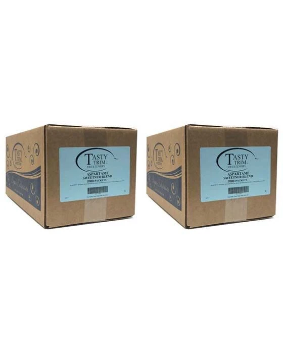 Tasty Trim Aspartame (Blue Sugar Substitute), 2 Boxes (2,000 Packets Ea.) 1 Tasty Trim Aspartame (Blue Sugar Substitute), 2 Boxes (2,000 Packets Ea.)