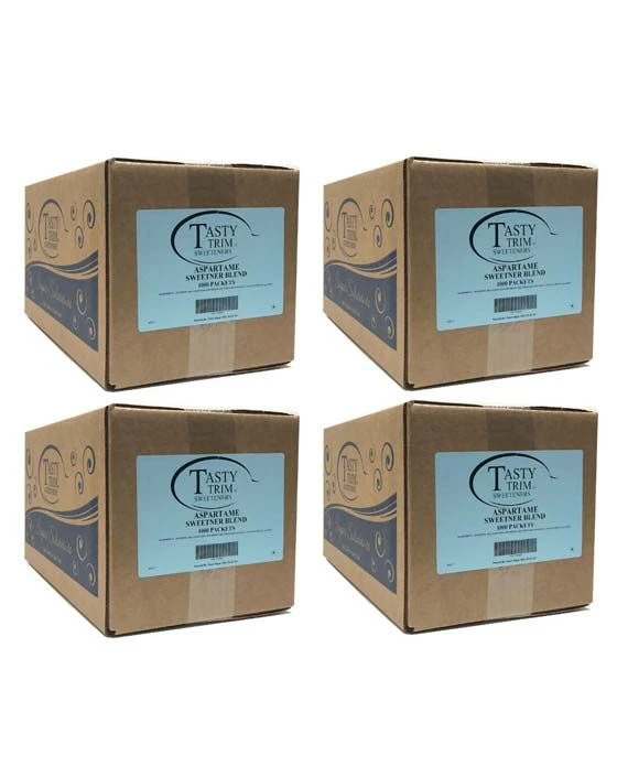 Tasty Trim Aspartame (Blue Sugar Substitute), 4 Boxes (1,000 Packets Ea.) 1 Tasty Trim Aspartame (Blue Sugar Substitute), 4 Boxes (1,000 Packets Ea.)