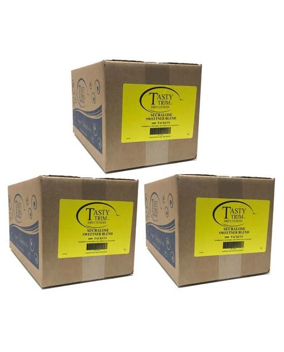 Tasty Trim Sucralose (Yellow Sugar Substitute), 3 Boxes (2,000 Packets Ea.) 1 Tasty Trim Sucralose (Yellow Sugar Substitute), 3 Boxes (2,000 Packets Ea.)