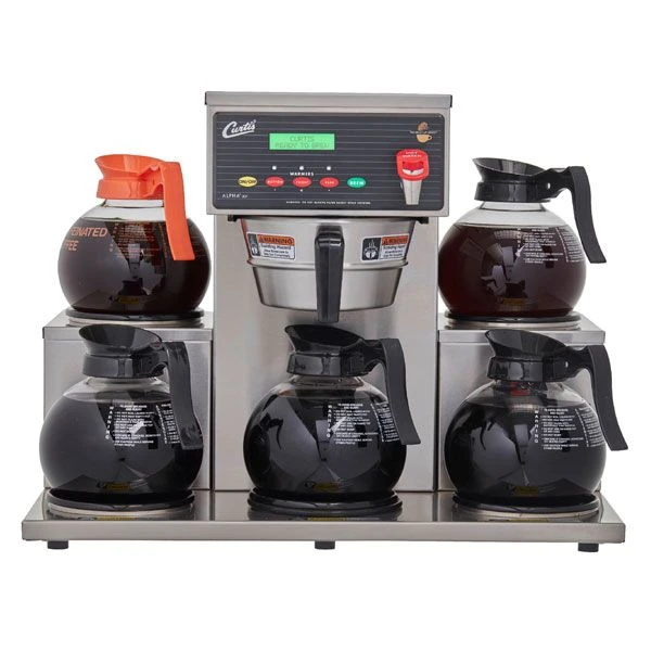 Curtis ALP5GT63A000 G3 Alpha® Decanter 5 Station With 5 Lower, Right/Left Warmers, 120/220V 1 Curtis ALP5GT63A000 G3 Alpha® Decanter 5 Station With 5 Lower, Right/Left Warmers, 120/220V