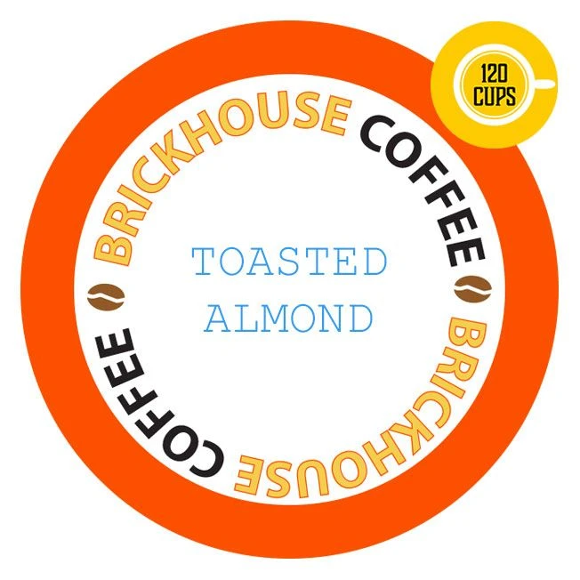 Brickhouse Single Serve Coffee, Toasted Almond, 120 Count 1 Brickhouse Single Serve Coffee, Toasted Almond, 120 Count