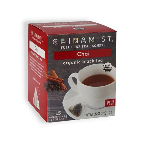 China Mist - Chai Organic Black Full Leaf Tea Sachet, 2 Boxes 15 Count Each 2 China Mist - Chai Organic Black Full Leaf Tea Sachet, 2 Boxes 15 Count Each - Image 2
