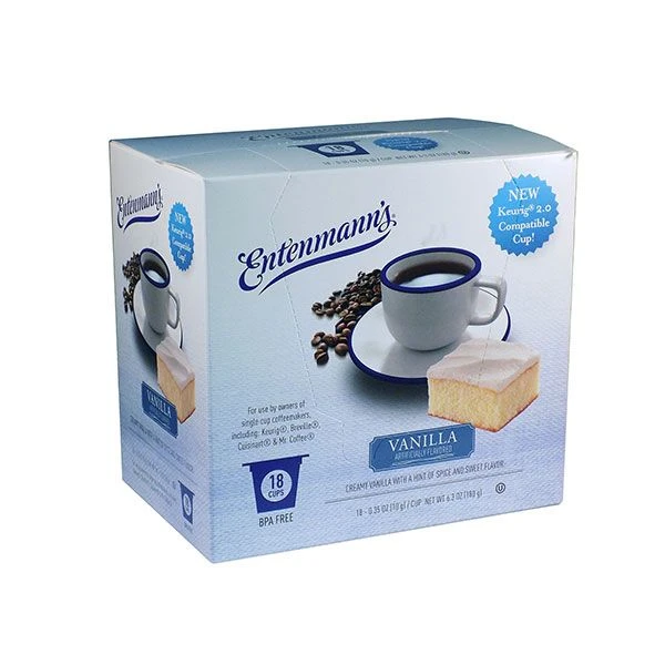 Entenmann's Single Serve Coffee, Vanilla 18 Count