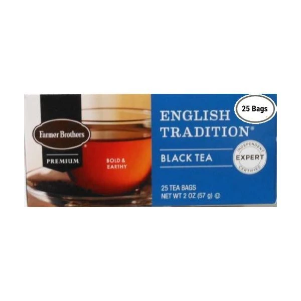 Farmer Brothers Premium: English Tradition, 6/25 Ct Tea Boxes 3 Farmer Brothers Premium: English Tradition, 6/25 Ct Tea Boxes - Image 3
