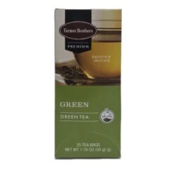 Farmer Brothers Premium: Green Tea, 2/25 Ct Tea Boxes -Bunn Outlet Store fbgreentean2 2