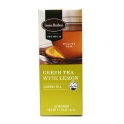Farmer Brothers Premium Green Tea With Lemon, 6/25 Ct Tea Boxes -Bunn Outlet Store fblemontea1 2
