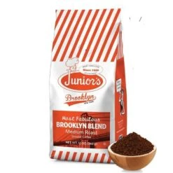 Junior's Most Fabulous Brooklyn Blend, Medium Roast Ground Coffee, 6/12 Oz Bags -Bunn Outlet Store juniorabrooklyn 3