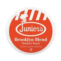 Junior's Most Fabulous Brooklyn Blend, Medium Roast Single Single Serve 4/18 Ct -Bunn Outlet Store juniors most fabulous brooklyn blend medium roast single single serve 1 ct 1 1