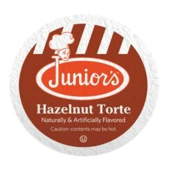 Junior's Most Fabulous Hazelnut Torte, Medium Roast Single Single Serve 18 Ct -Bunn Outlet Store juniors most fabulous hazelnut torte medium roast single single serve