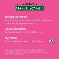 Market & Main Coconut Macaroon Single Serve Coffee Cups, 6 Boxes (72 Cups) 15 Market & Main Coconut Macaroon Single Serve Coffee Cups, 6 Boxes (72 Cups) -Bunn Outlet Store market main onecup coconut macaroon compatible with keurig k cup brewers 12 count5 1