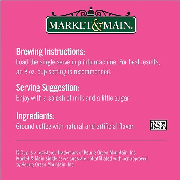 Market & Main Coconut Macaroon Single Serve Coffee Cups, 6 Boxes (72 Cups) 8 Market & Main Coconut Macaroon Single Serve Coffee Cups, 6 Boxes (72 Cups) - Image 8