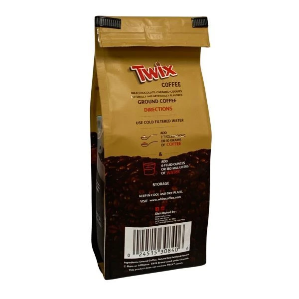 Twix Milk Chocolate, Caramel And Cookie Bars, Naturally And Artificially Flavored Ground Coffee, 6/10 Oz Bag 3 Twix Milk Chocolate, Caramel And Cookie Bars, Naturally And Artificially Flavored Ground Coffee, 6/10 Oz Bag - Image 3