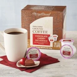 Harry & David Chocolate Cherry Decadence Single Serve Coffee, 4/18 Count 5 Harry & David Chocolate Cherry Decadence Single Serve Coffee, 4/18 Count -Bunn Outlet Store xxxxx 1